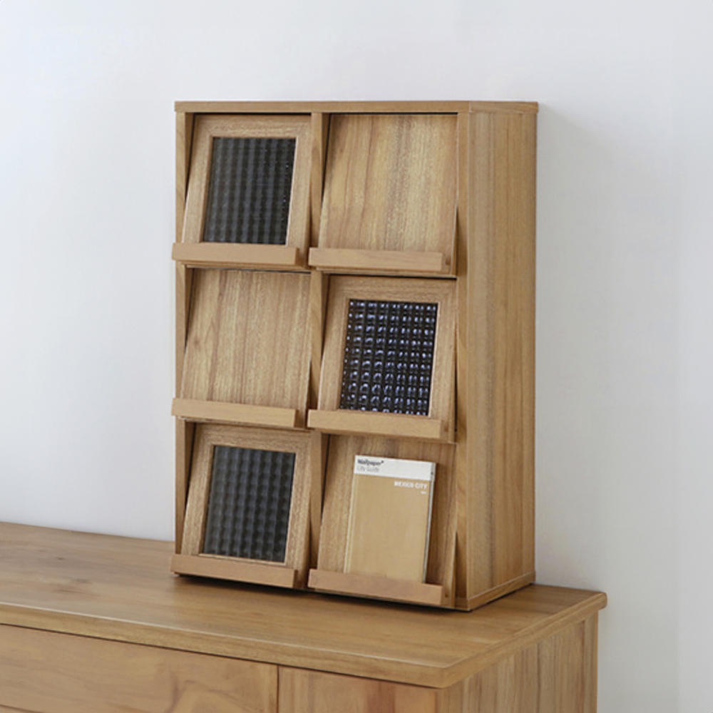 필몬 미니수납장 6문 NFM6242V 세로형 165x165x145mm, 3단, 캄포어베니어 6118.9160 - 상세 이미지 2