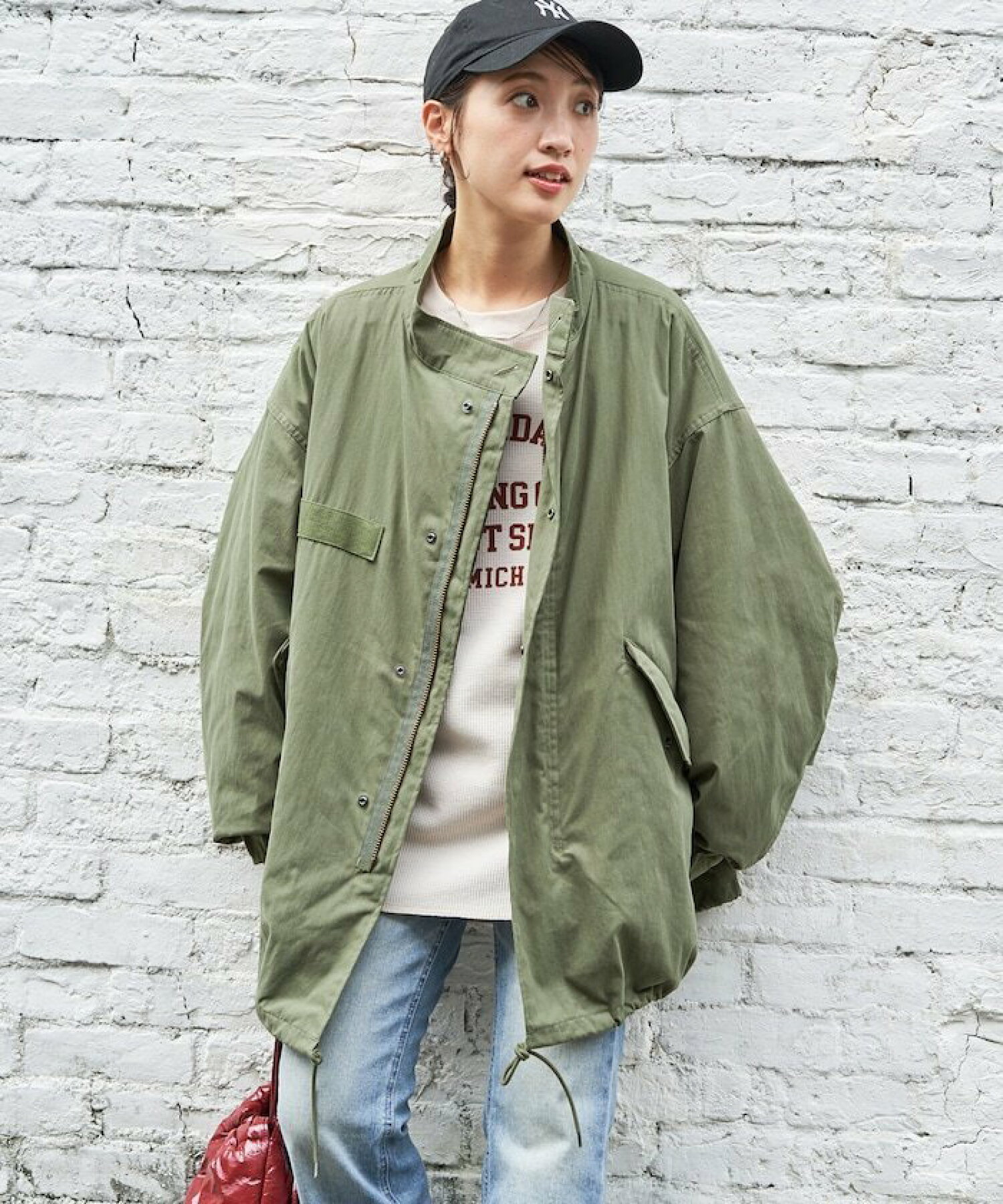프릭스스토어 FREAKS STORE 퀼팅 라이너세트 숏 모즈 코트 야상코트 - 상세 이미지 2