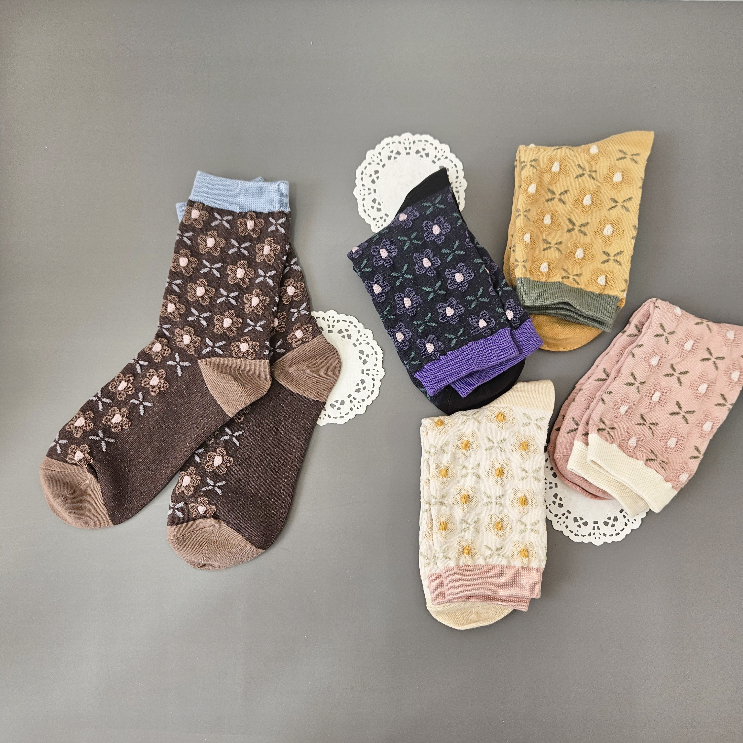 꽃양말 선물포장 가을양말 연말 크리스마스 명절