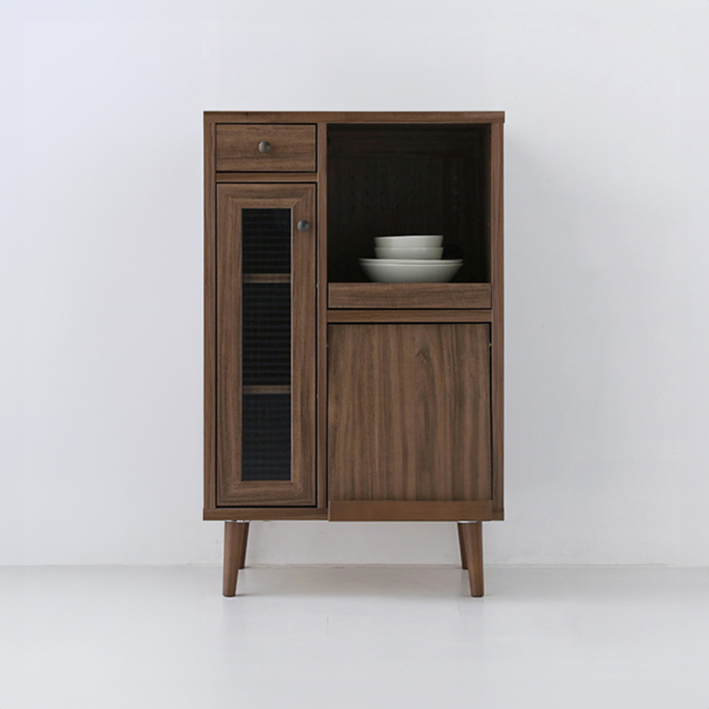 필몬 주방수납장 PUM9760L 600x390x975mm, 2단, 미들브라운 0509.2911 - 메인 이미지