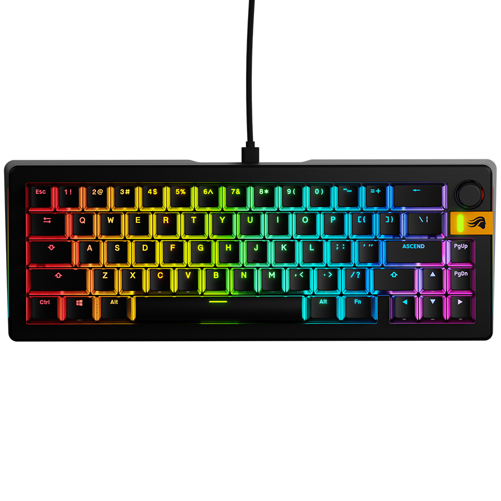 글로리어스 GMMK3 HE 65% Prebuilt 커스텀 래피드 트리거 유선 게이밍 키보드(블랙/화이트) - 상세 이미지 2