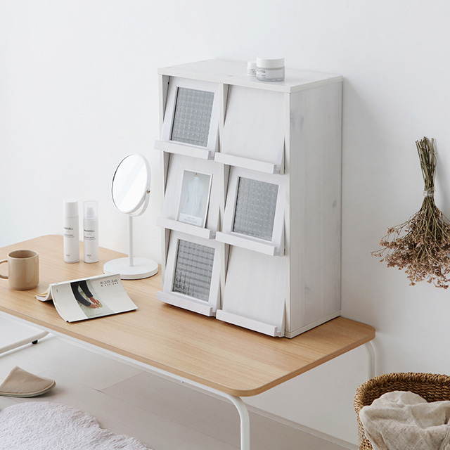 필몬 미니수납장 6문 NFM6242V 세로형 165x165x145mm, 3단, 화이트파인베니어 5833.2837 - 상세 이미지 5