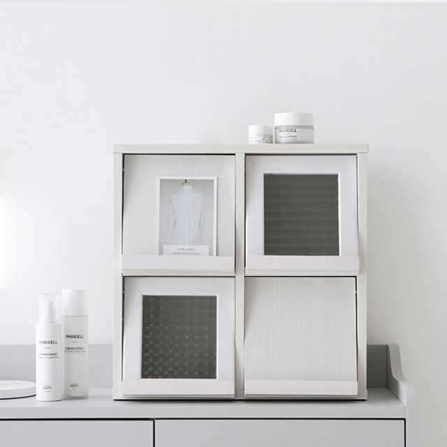 필몬 미니수납장 4문 4242 NFM4242 420x200x420mm, 2단, 화이트파인베니어 6282.9394 - 상세 이미지 5