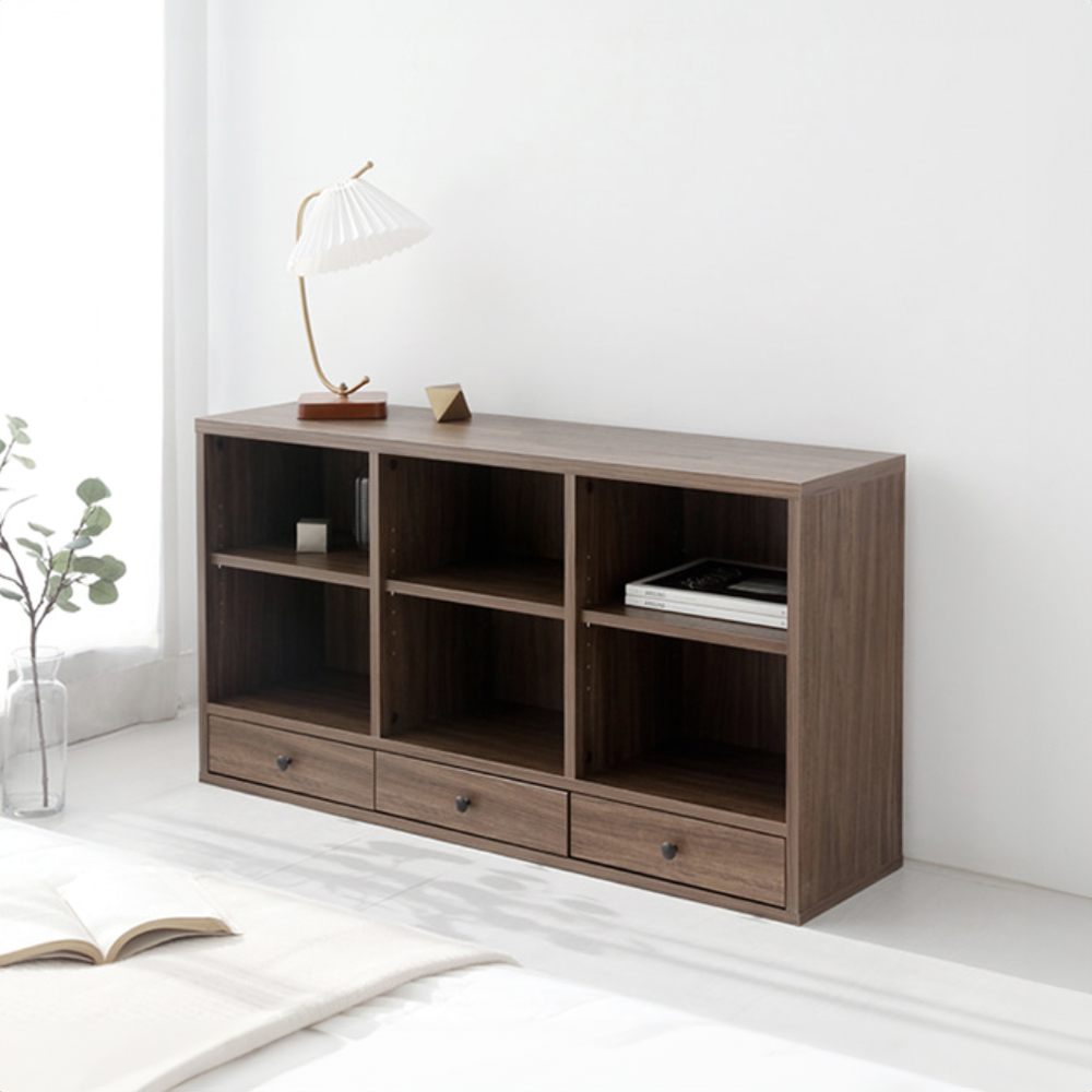 필몬 선반수납장 10860 PUM60110OP 1080x295x600mm, 2단, 미들브라운 4876.9443 - 상세 이미지 3
