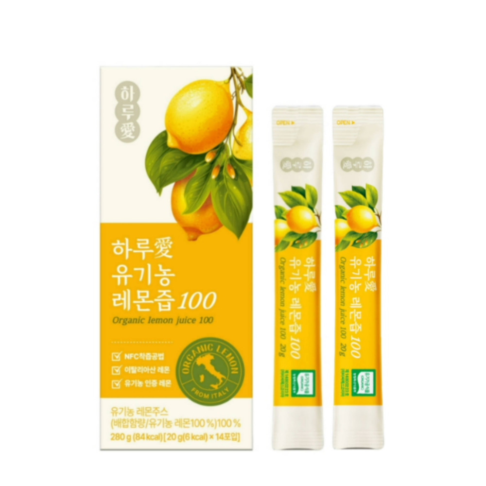 1일1레몬 유기농 레몬즙 스틱 효능 NFC 100% 14포 - 상세 이미지 5
