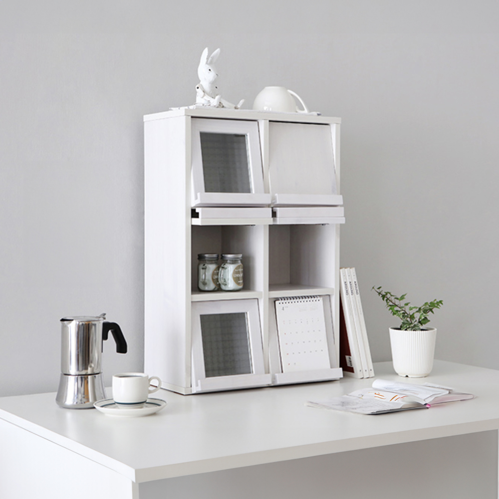 필몬 미니수납장 6문 NFM6242V 세로형 165x165x145mm, 3단, 화이트파인베니어 5833.2837 - 상세 이미지 3