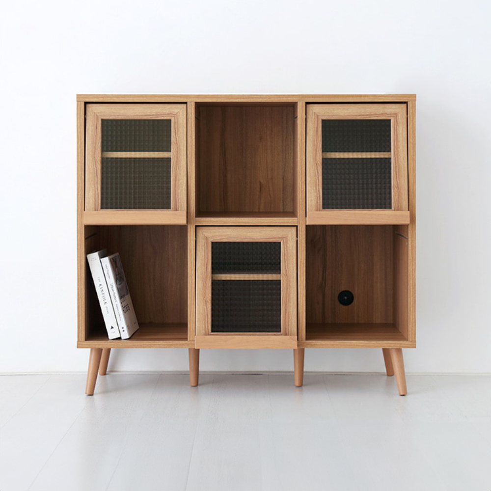 필몬 콘솔수납장 3문 PUM100110F 1085x390x975mm, 2단, 캄포어베니어 5845.9481