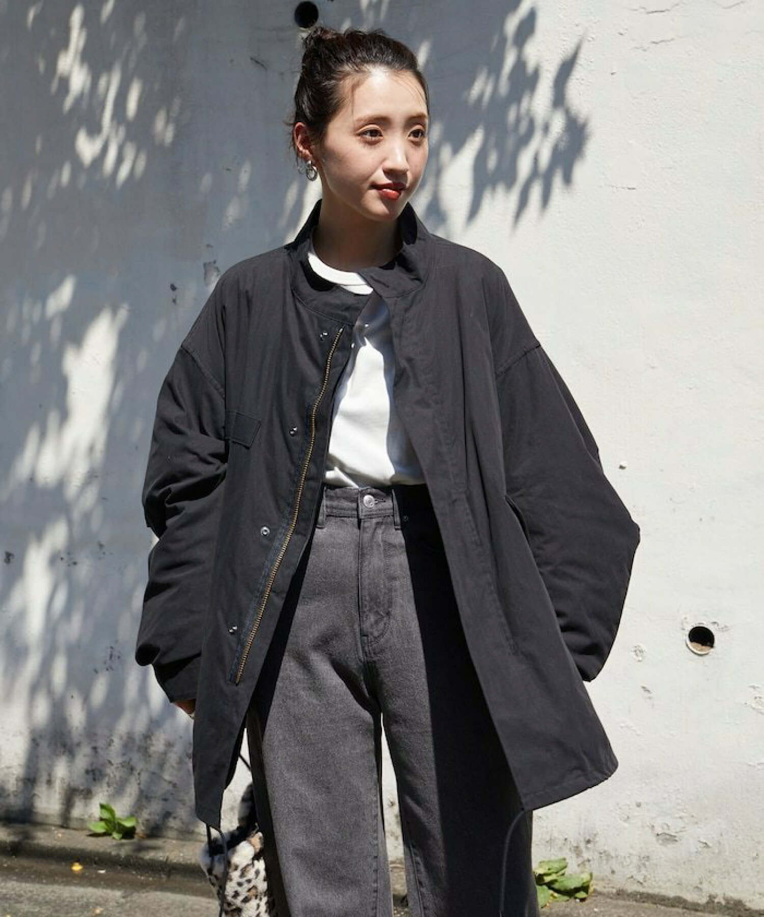 프릭스스토어 FREAKS STORE 퀼팅 라이너세트 숏 모즈 코트 야상코트 - 상세 이미지 4