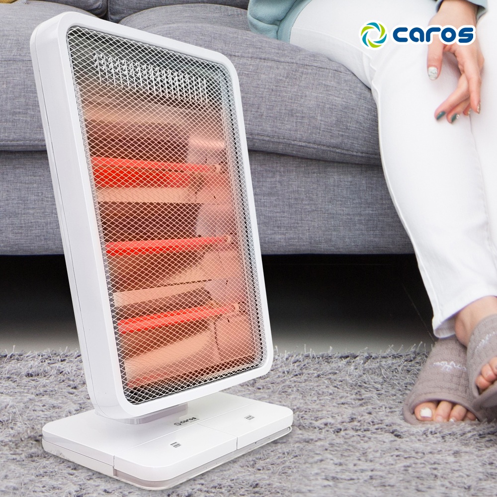 캐로스 발난로 전기히터 풋 터치 미니 소형 사무실 가정용 책상용 캠핑 스토브 700w