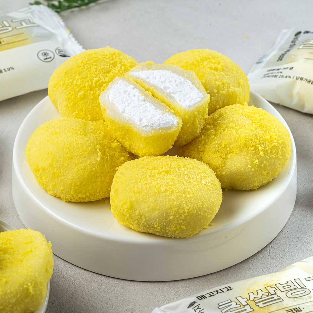 생크림 찹쌀떡 크림 1상자 35g x 8봉 간식 냉동 모찌 선물 - 상세 이미지 5