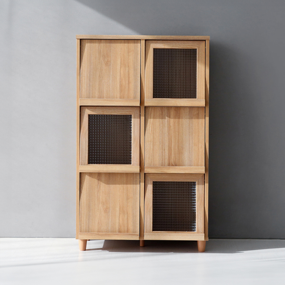 필몬 수납장 6문 NFM13280F 세로형 807x400x1330mm, 3단, 캄포어베니어 4374.3576 - 상세 이미지 3