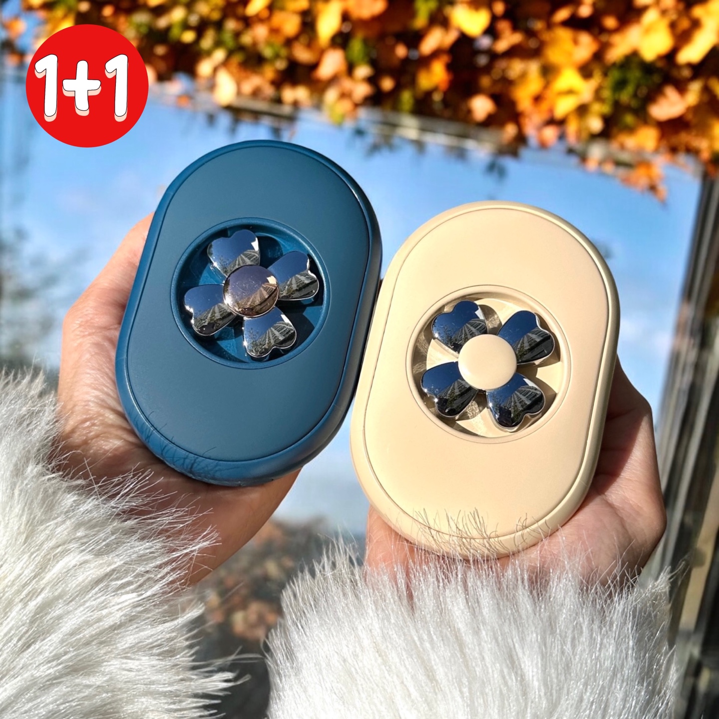 에디토 전기 핫팩 휴대용 충전식 손난로 양면발열 손날로 10000mAh 보조배터리 1+1 이미지 6