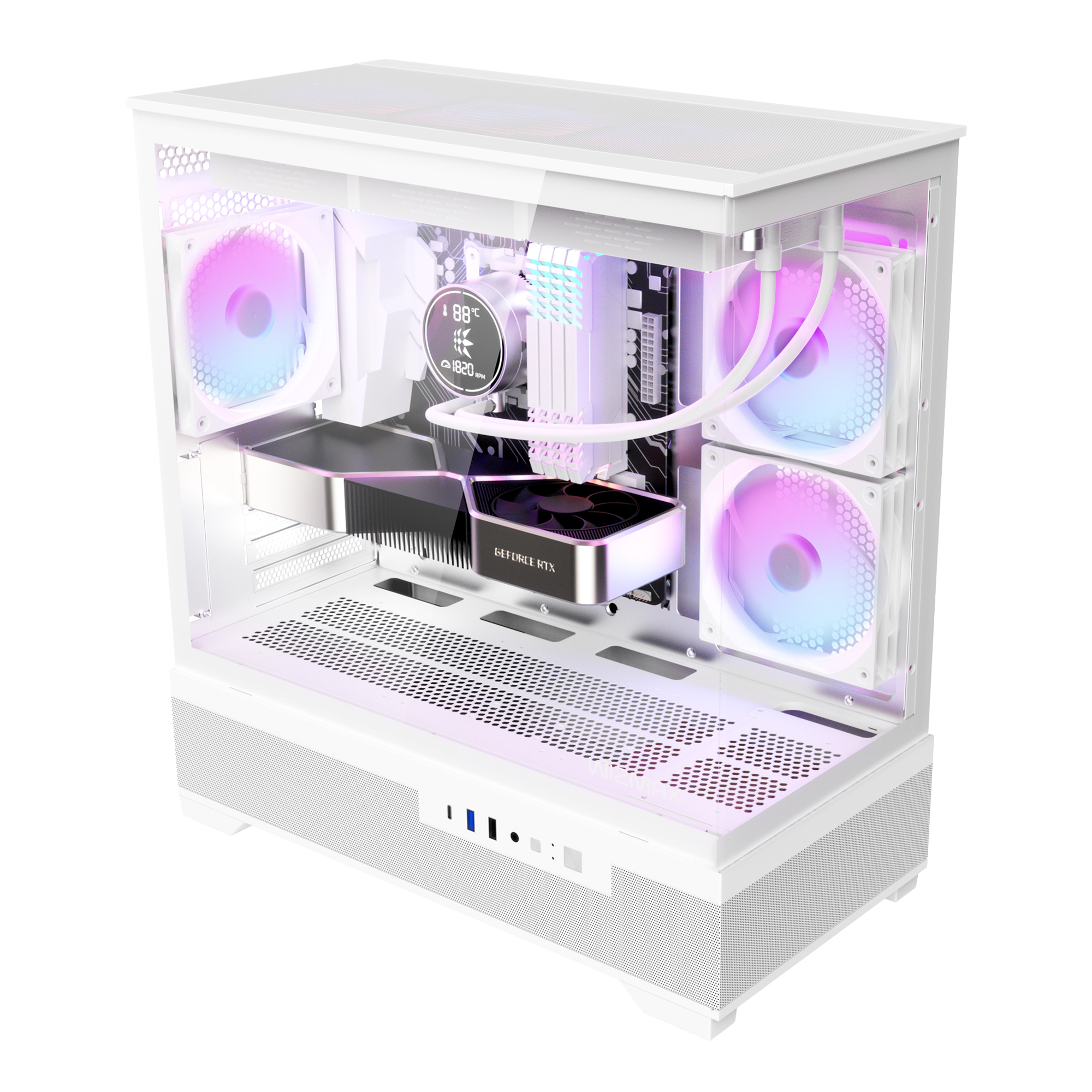 마이크로닉스 WIZMAX ML-360 View 미니타워 PC 케이스 화이트 - 상세 이미지 2