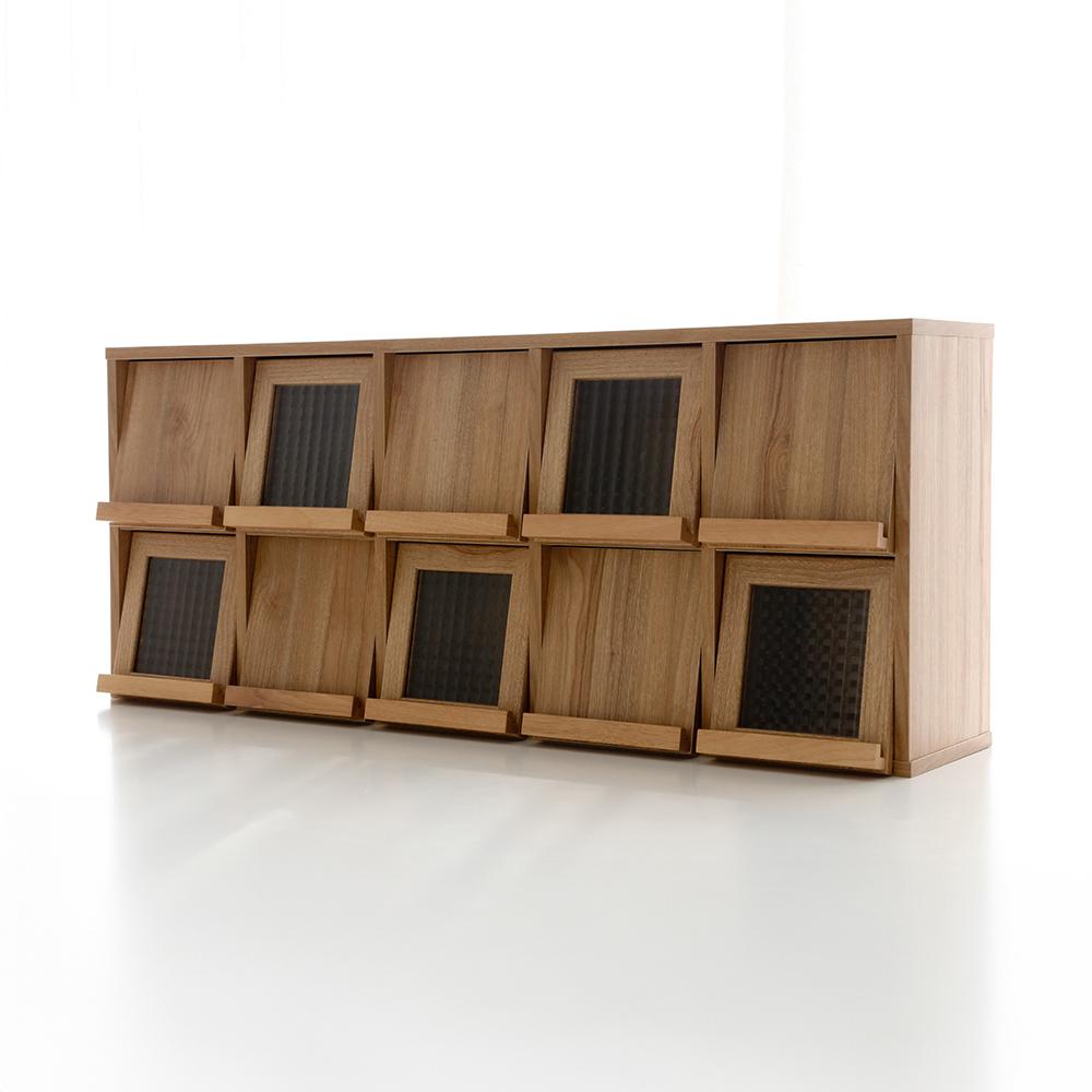 필몬 미니수납장 10문 NFM42102 1020x235x420mm, 2단, 캄포어베니어 1551.3397 - 상세 이미지 4