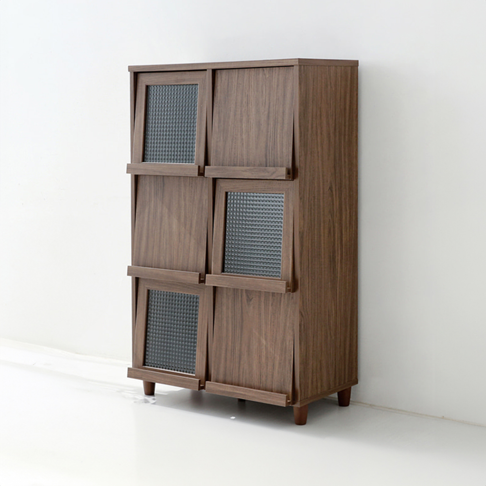 필몬 수납장 6문 NFM13280F 세로형 807x400x1330mm, 3단, 미들브라운 2464.6029 - 상세 이미지 2