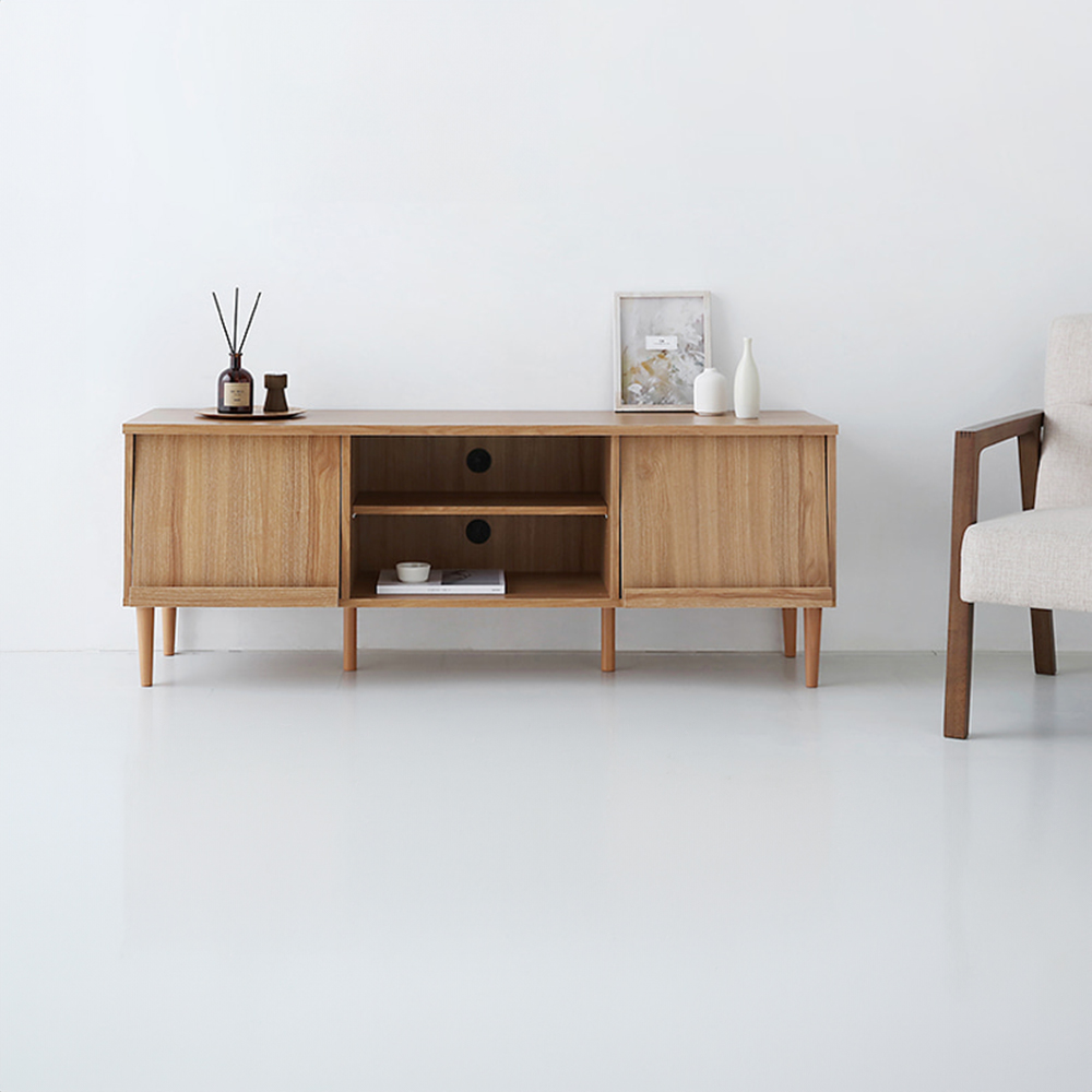 필몬 TV거실장 2단선반 TVBM15055 캄포어베니어