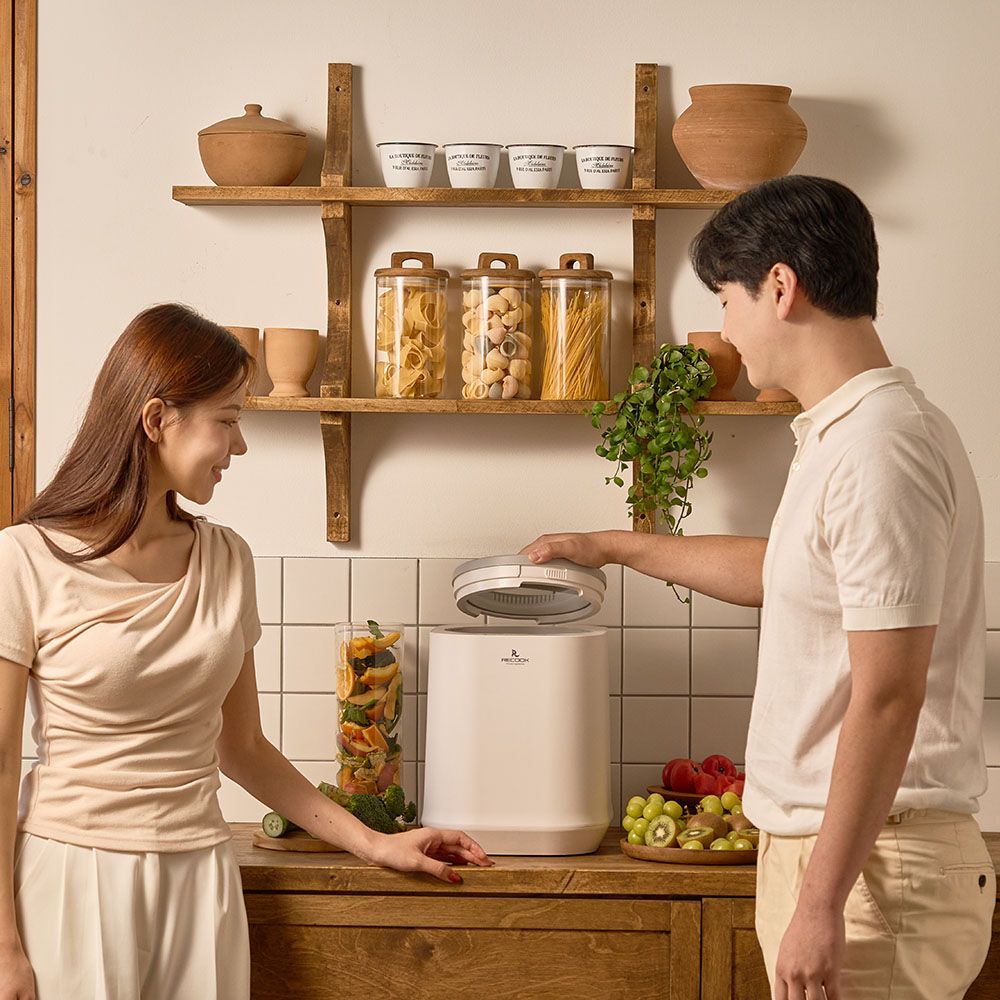 리쿡 음식물처리기 더펠리체 4L 건조 분쇄형 가정용 분리 세척 자동