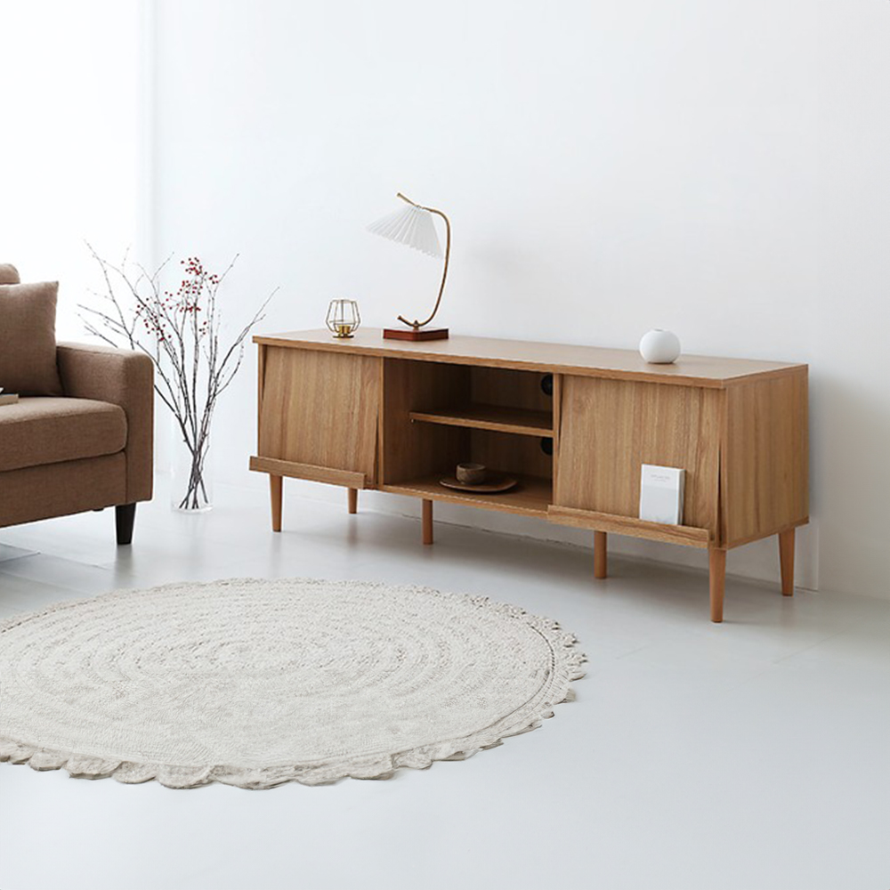 필몬 TV거실장 2단선반 TVBM15055 캄포어베니어