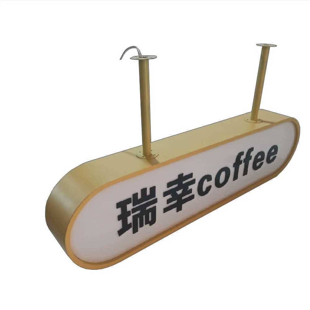 LED 입간판 커피숍 도어간판 양면 조명 사각 디자인 60cm 단면 - 상품 이미지