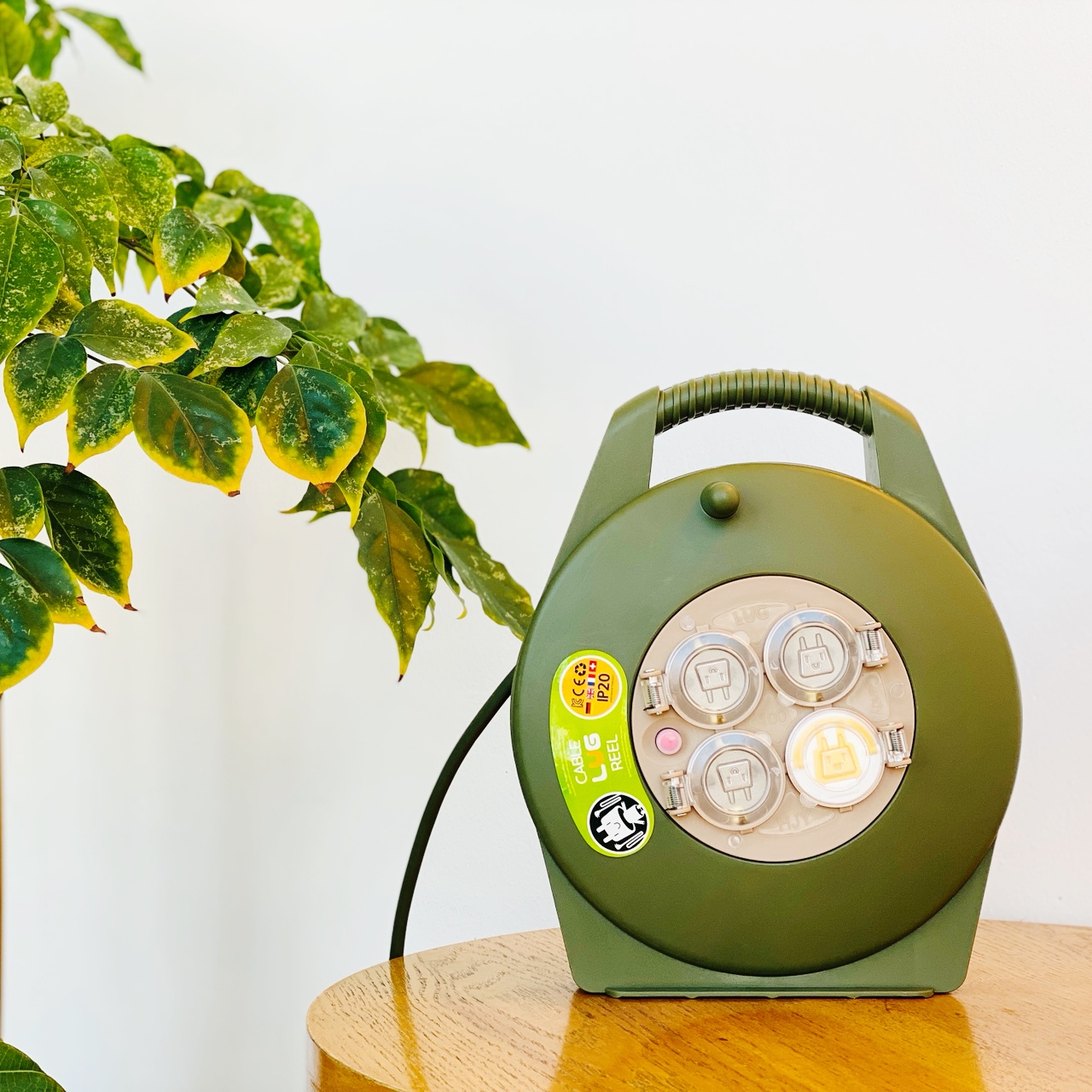 HUMPx러그 슬림 캠핑 릴선 리드선 10m, 그린, 1개 제품 이미지