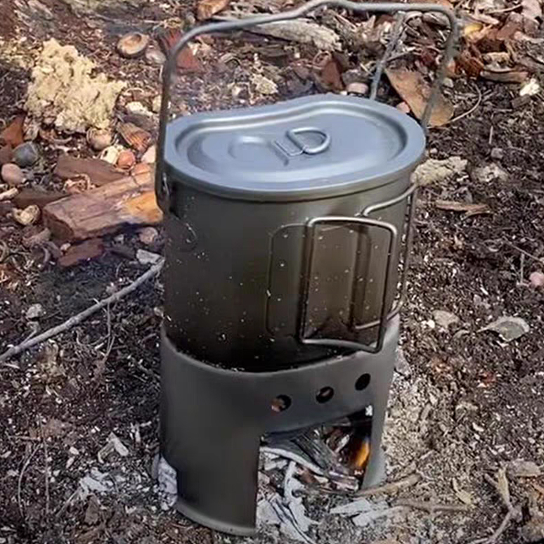 대륙의 스노우피크 티타늄 반합 우드스토브 초경량 백패킹 스토브코펠 - 상세 이미지 4