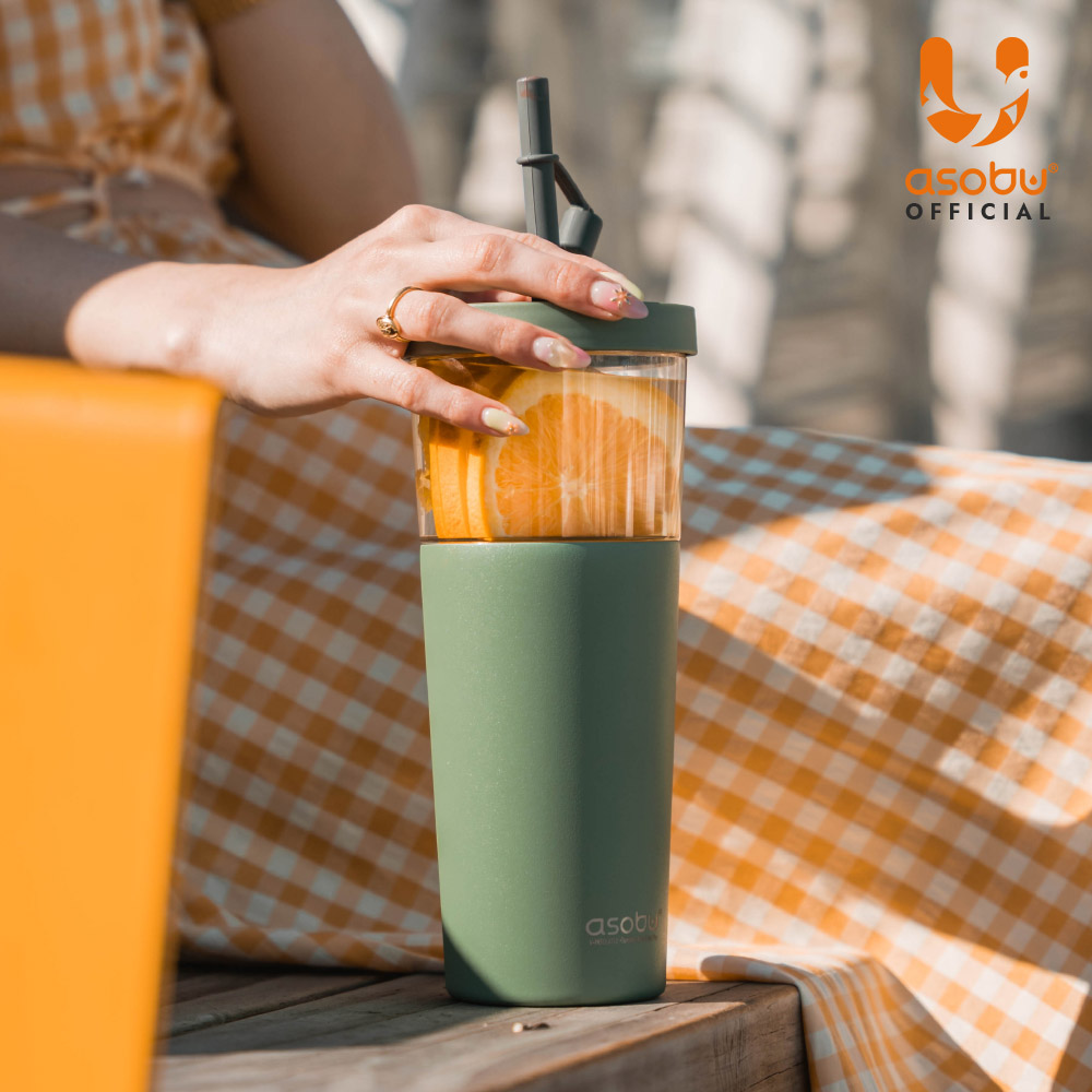 아소부 2IN1 마리나 빨대 텀블러