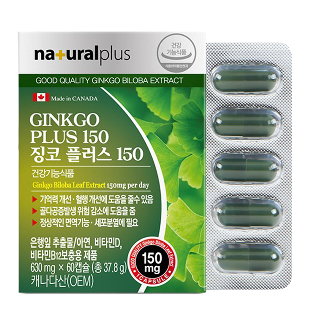 캐나다 징코 빌로바 은행잎추출물 약2개월분 개별포장 기억력 혈행 개선 플라보놀배당체 - 상세 이미지 2