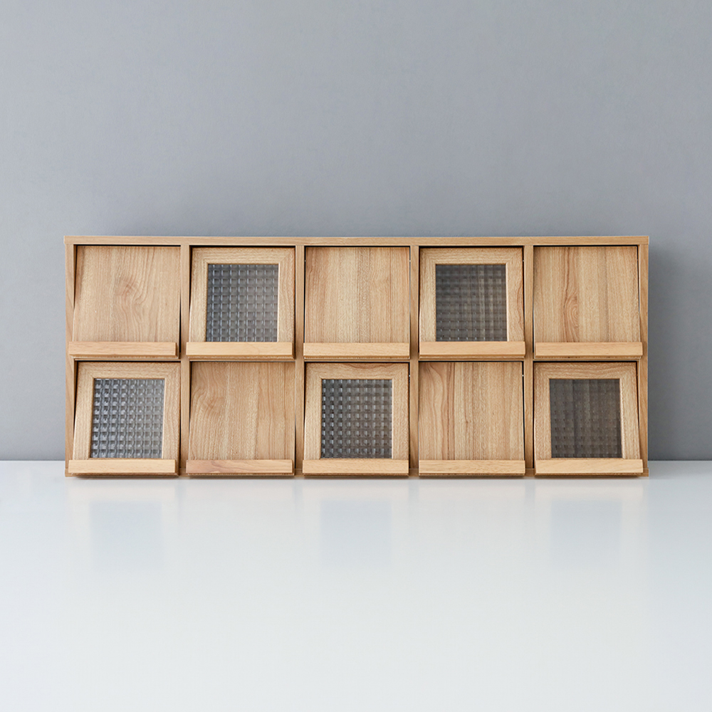 필몬 미니수납장 10문 NFM42102 1020x235x420mm, 2단, 캄포어베니어 1551.3397 - 메인 이미지
