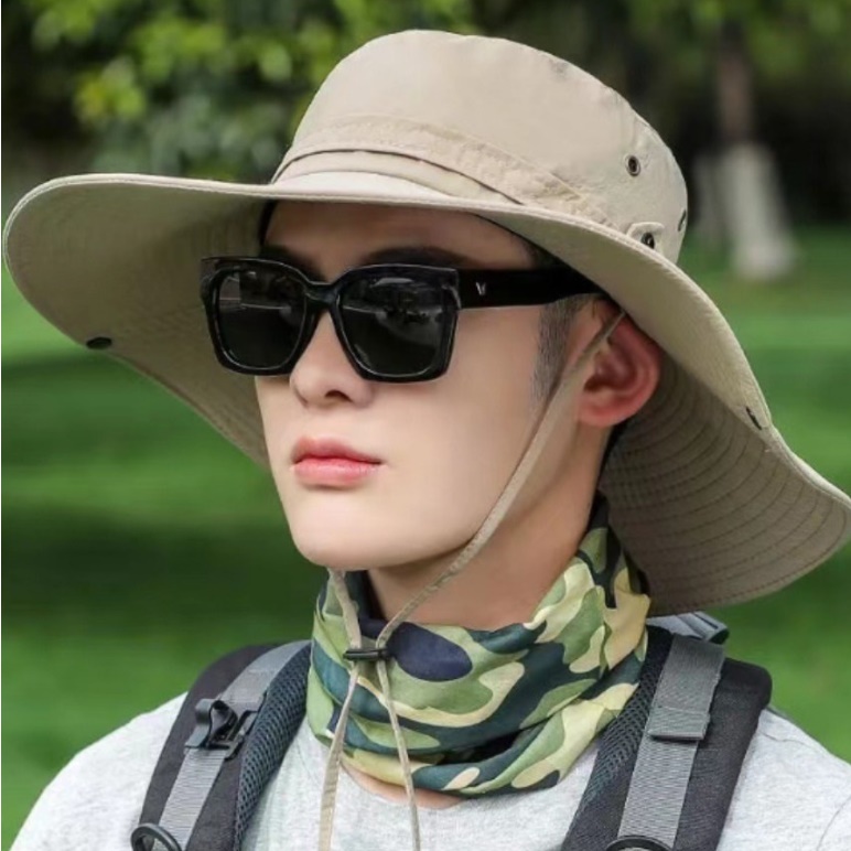 여름 낚시 모자 낚시용모자 벙거지 야외용 갯벌 체험 햇빛가리개 바다 선상 배 남자 남성 - 상품 이미지