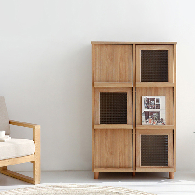 필몬 수납장 6문 NFM13280F 세로형 807x400x1330mm, 3단, 캄포어베니어 4374.3576 이미지 7