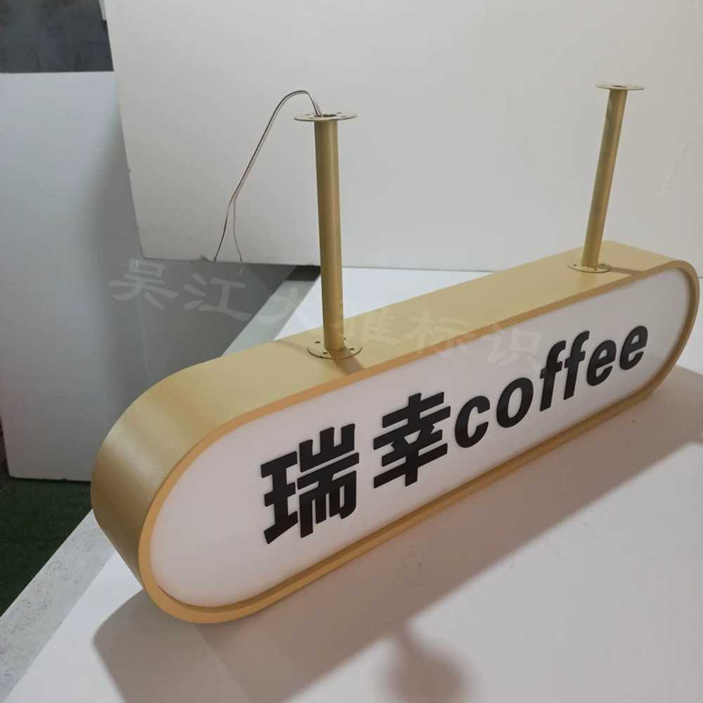 LED 입간판 커피숍 도어간판 양면 조명 사각 디자인 60cm 단면 - 상세 이미지 5