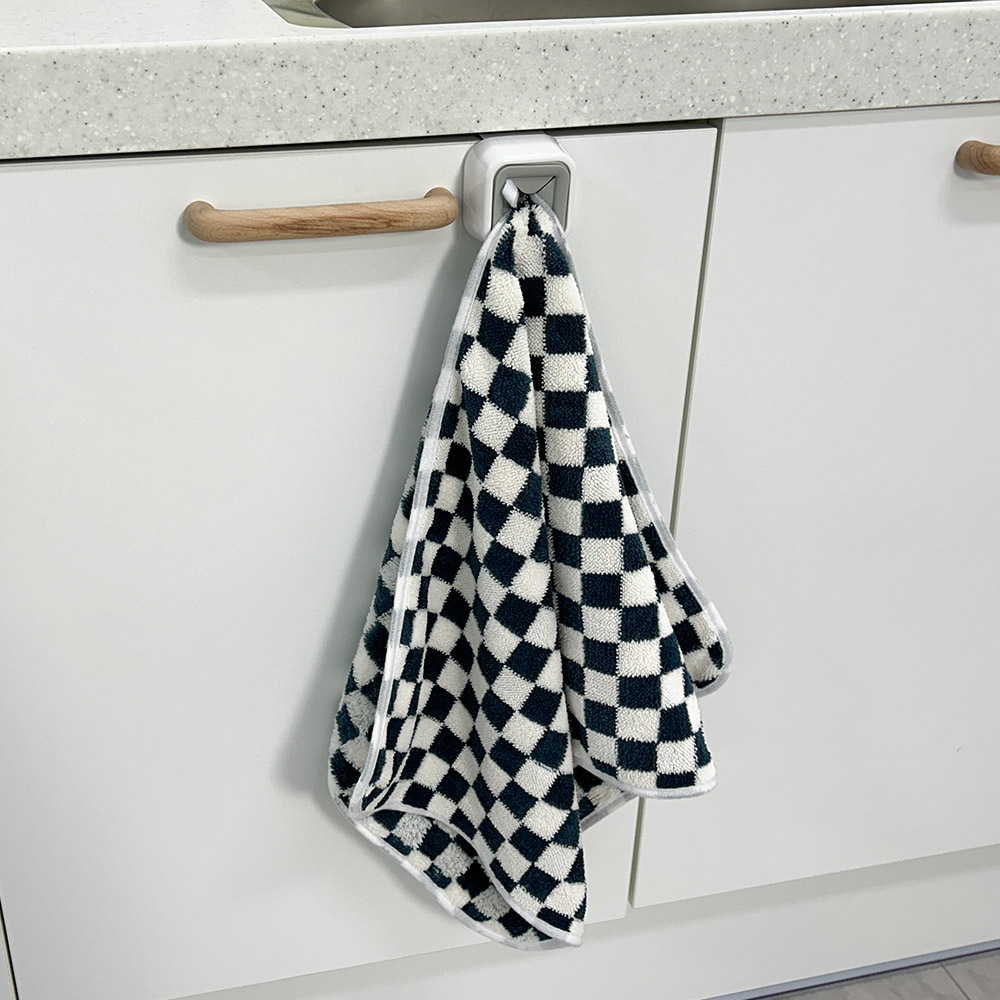 주방 고리수건 답례품 주방핸드타올 체크보드 - 상세 이미지 2
