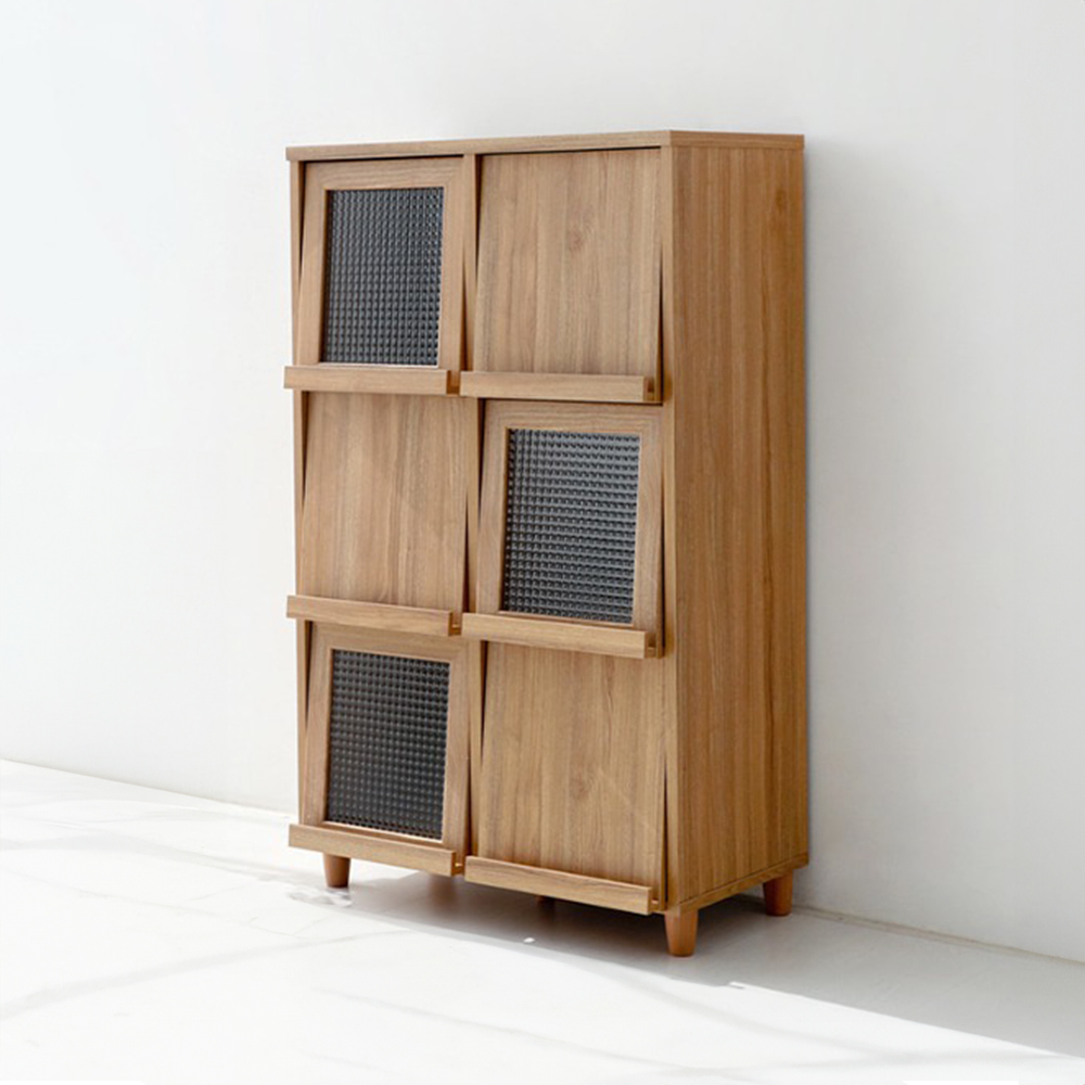 필몬 수납장 6문 NFM13280F 세로형 807x400x1330mm, 3단, 캄포어베니어 4374.3576 - 상세 이미지 2
