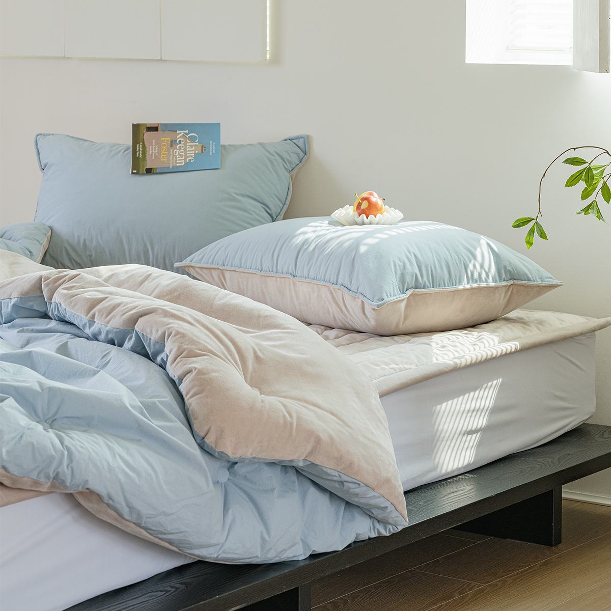 마이하우스 멜로우 60수 고밀도순면 극세사 차렵이불 침구 단품 SS