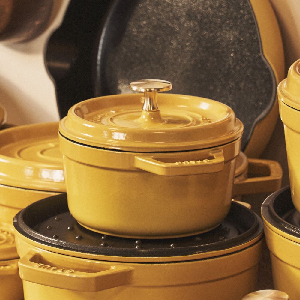 꼬깔손잡이증정 ST1016122 스타우브 원형 꼬꼬떼 시트롱 16cm