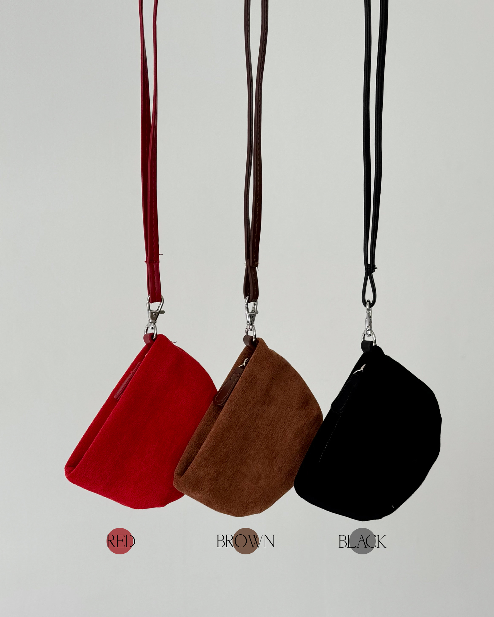 [여행템] 세미 라운드 미니포켓목걸이가방3color 상세 이미지 3