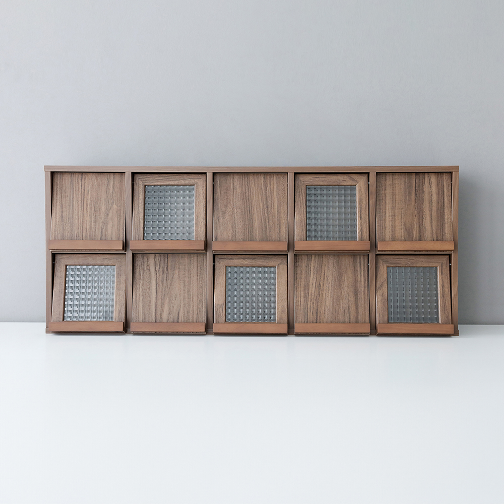 필몬 미니수납장 10문 NFM42102 1020x235x420mm, 2단, 미들브라운 6656.2701 - 메인 이미지