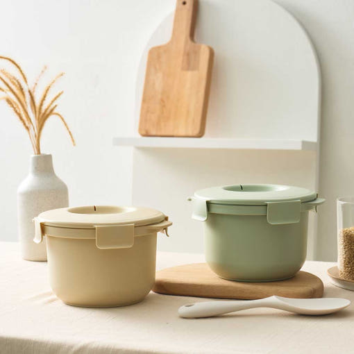 칼로볼 저당밥솥  저당질 다이어트 당뇨 전자레인지용 캠핑밥솥 자취생 밥통