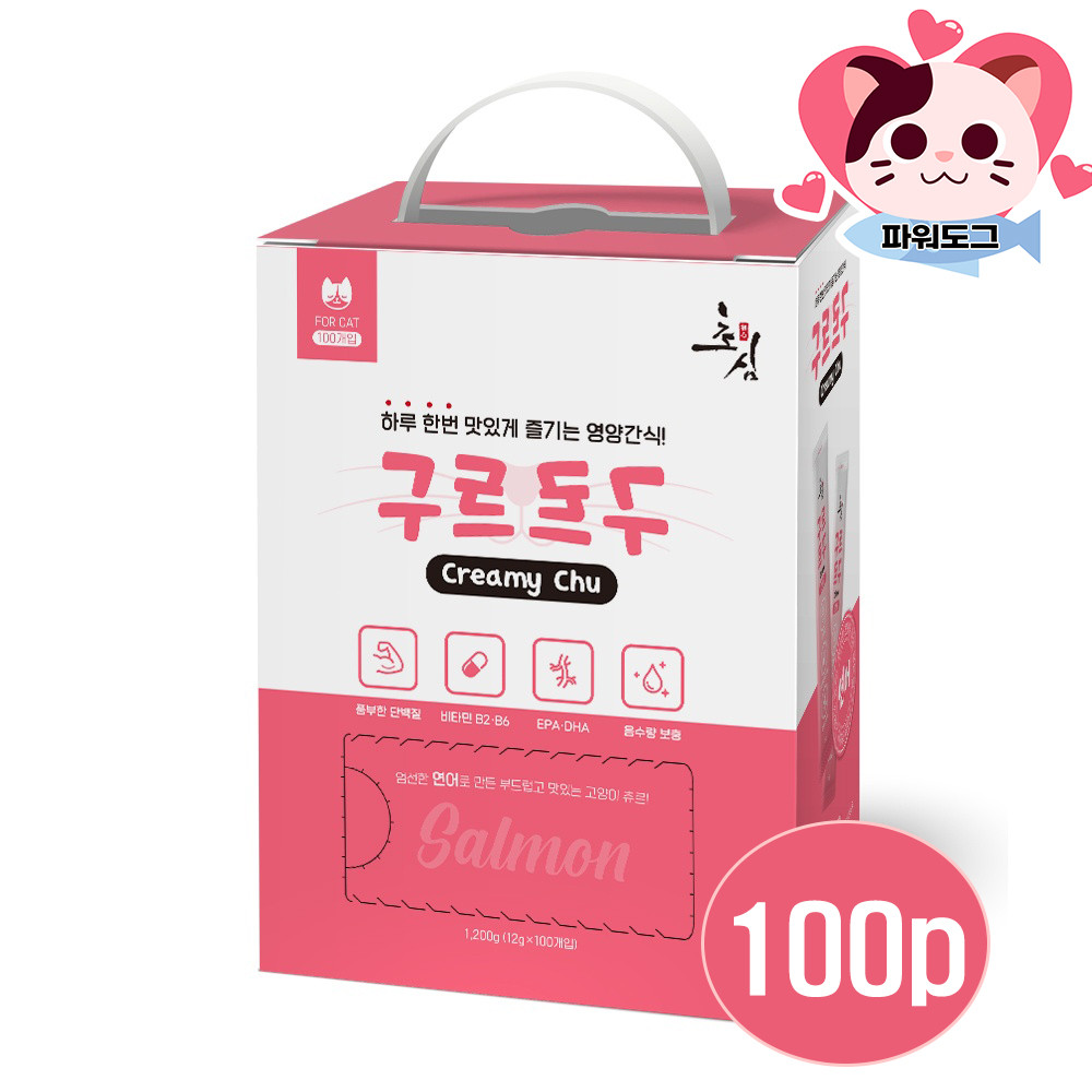 초심 구르구르 고양이 츄르 대용량 아기 냥이 간식 치킨 12g x100개입 - 상세 이미지 3