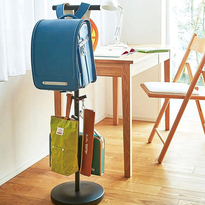 책가방걸이 미니 스탠드 행거 가방정리 거치대 학생방 수납 스톤화이트, 1개