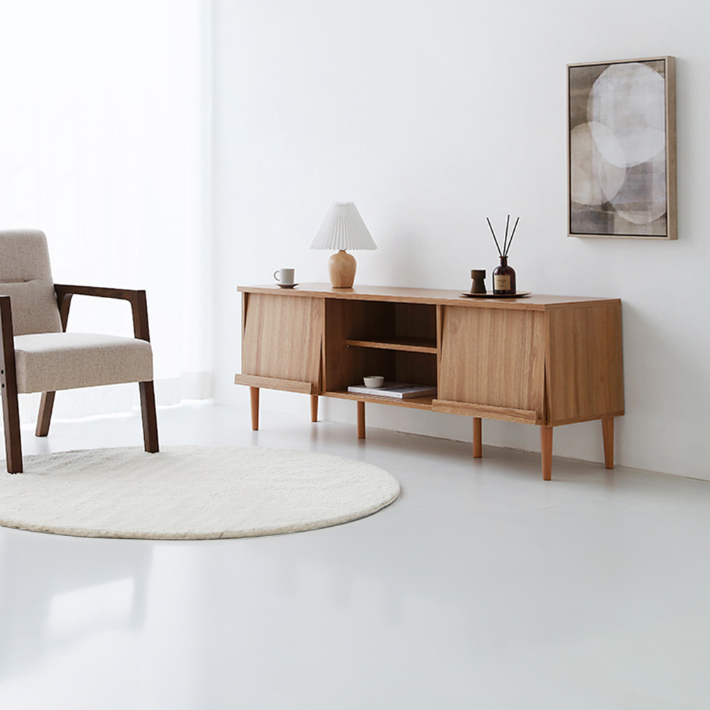 필몬 TV거실장 2단선반 TVBM15055 캄포어베니어