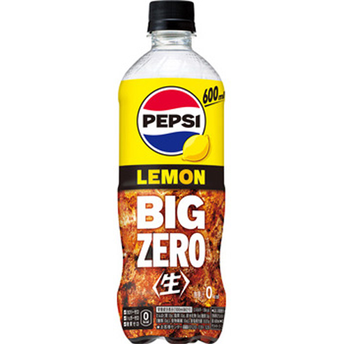 산토리 일본 펩시 생 레몬 콜라 제로 BIG ZERO LEMON 600ml - 메인 이미지
