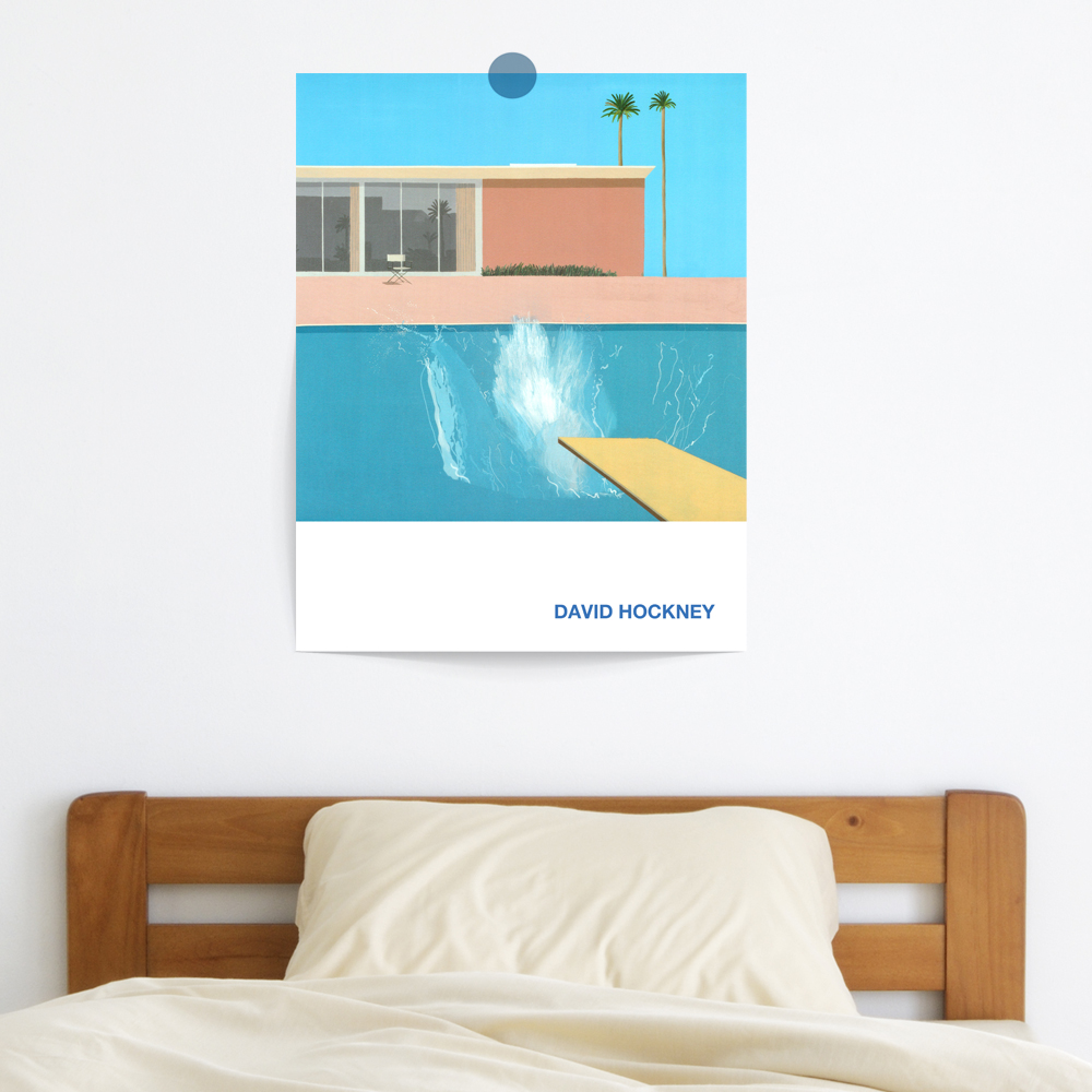 데이비드 호크니 캔버스 그림 액자 인테리어 작품 포스터 A4 이미지 1