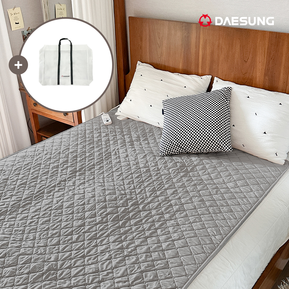 대성쎌틱 탄소매트 카본 전기매트 전자파없는 전기요 EMF 그래핀 캠핑 1인용 그레이 싱글