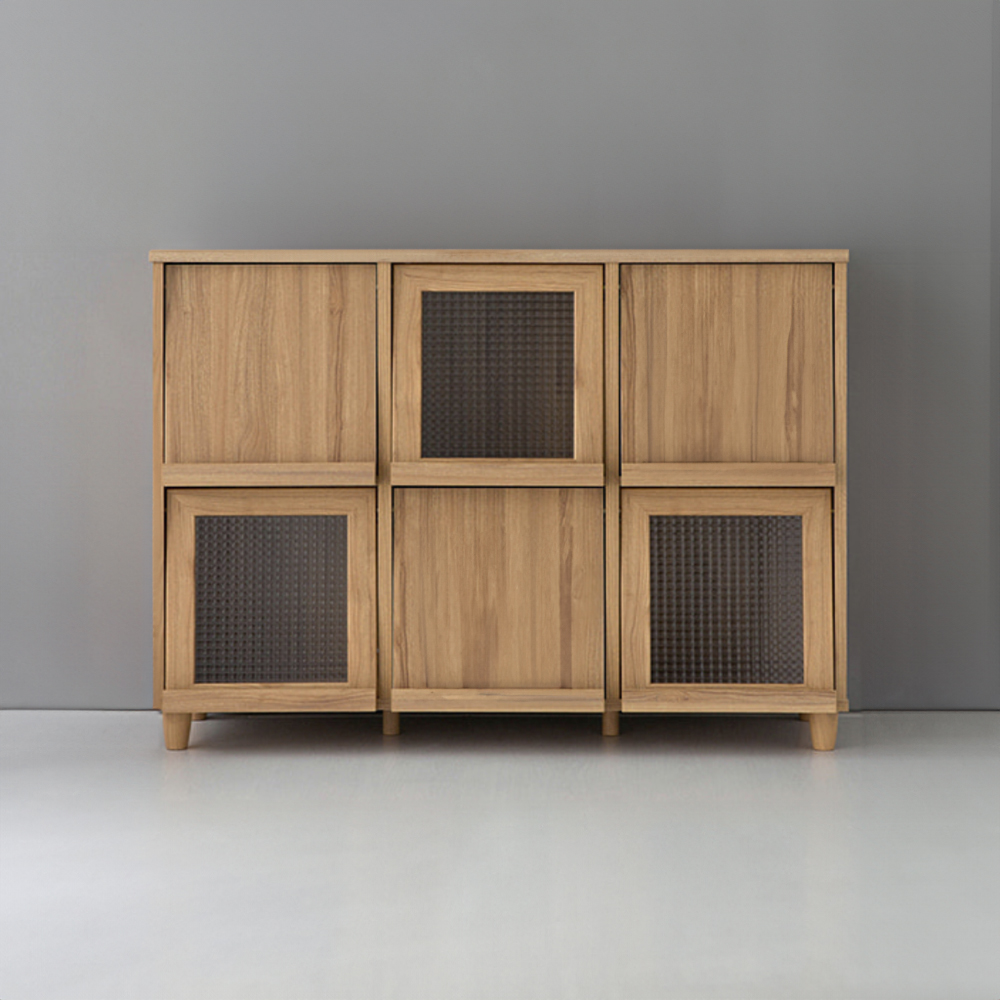 필몬 수납장 6문 93120 1200x400x920mm, 2단, 캄포어베니어 4941.1746 - 메인 이미지