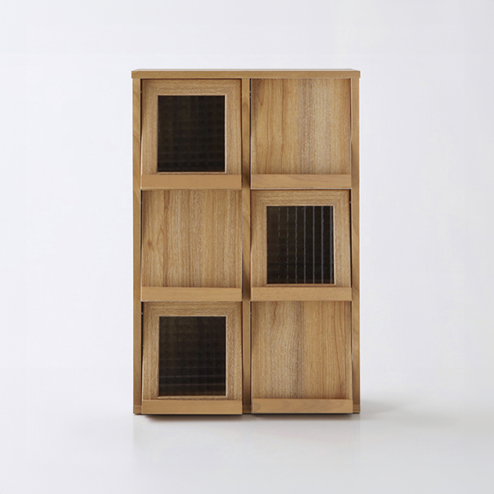 필몬 미니수납장 6문 NFM6242V 세로형 165x165x145mm, 3단, 캄포어베니어 6118.9160 - 메인 이미지