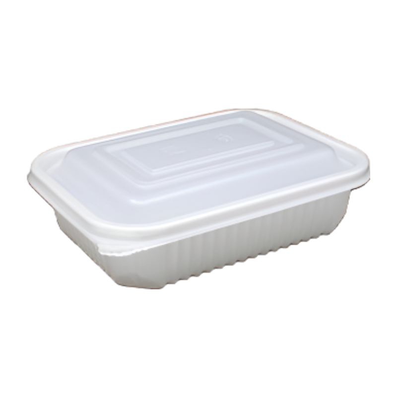 TY 사각 미니찜용기 소 200x150x50 750ml 흰색 400개 세트 떡볶이용기 - 상품 이미지
