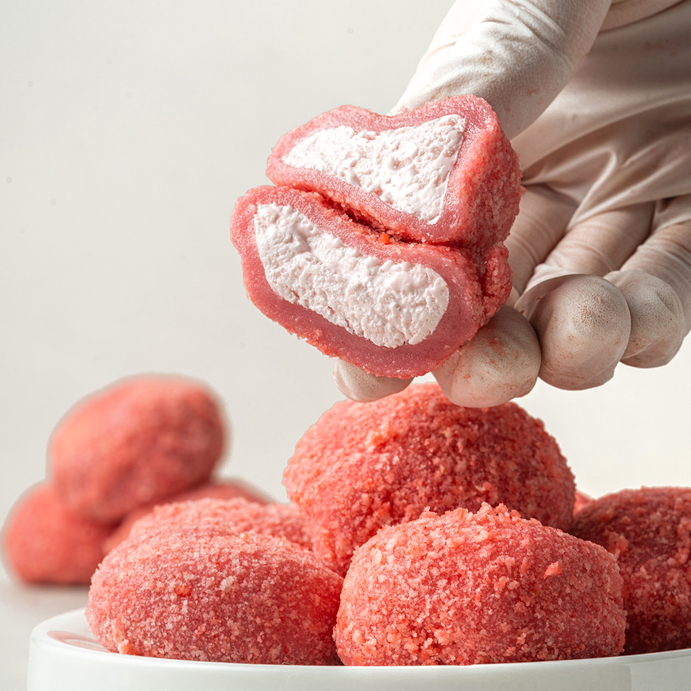 생크림 찹쌀떡 딸기크림 1상자 35g x 8봉 간식 냉동 모찌 선물