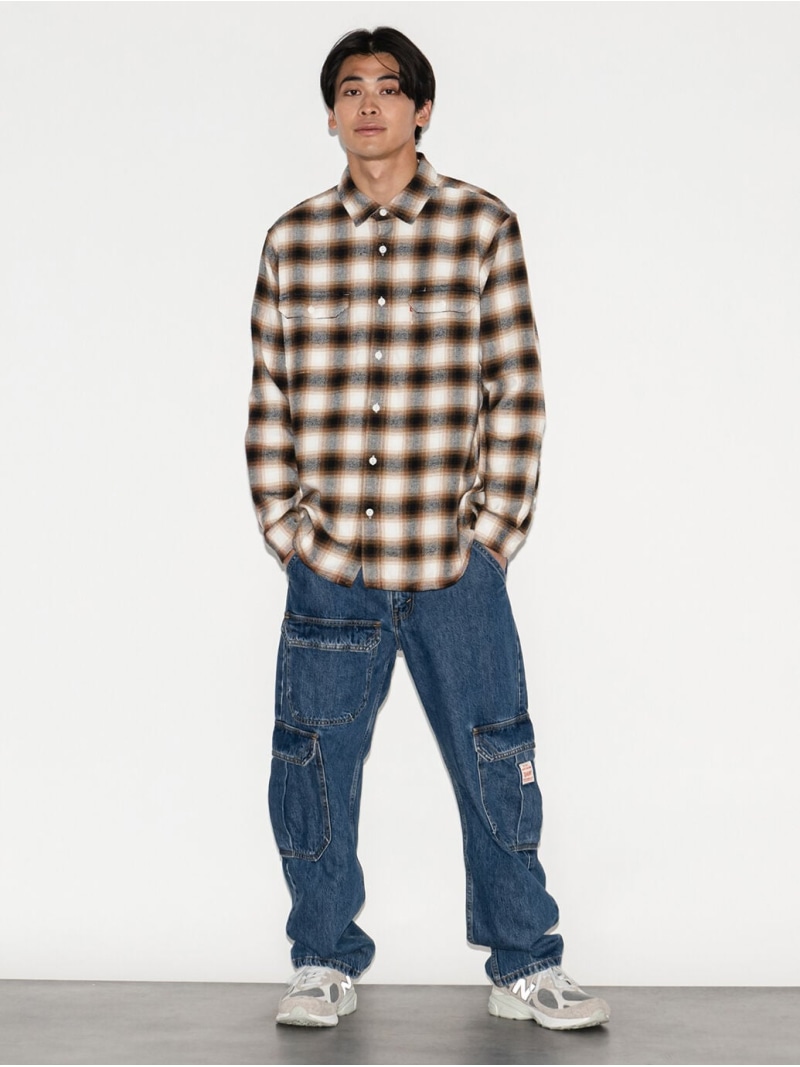 리바이스 LEVI`S 잭슨 워커 셔츠 BROWN SUNNY CREAM 뉴트럴 - 상세 이미지 5