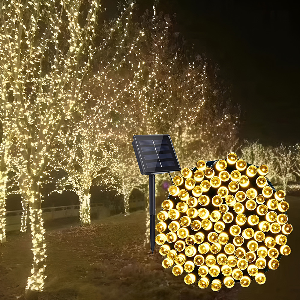 고란 태양광 가로등 줄조명 트리전구 알전구 태양열정원등 전구 수목 문주등 7M 50LED